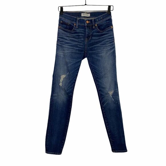Madewell Skinny Skinny Jeans Distressed 26 - Picture 1 of 8
